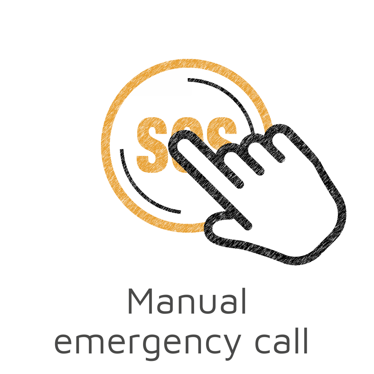 By pressing the SOS button, help can also be called independently with dguard 