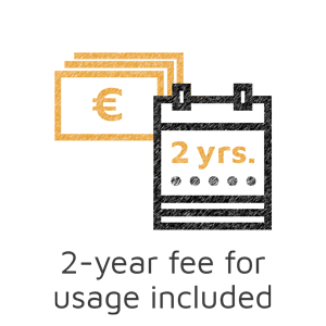 the use of dguard is free of charge for the first 2 years. 